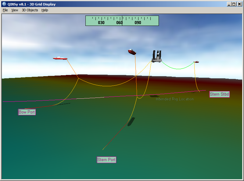 Two anchors being deployed, one anchor hooked