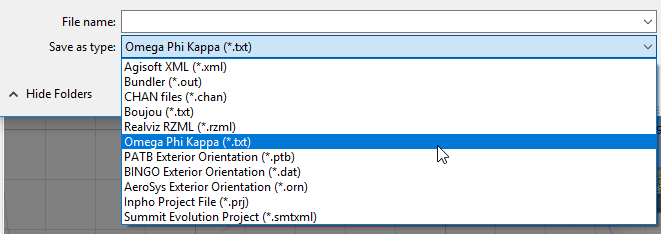 Save Type in Agisoft.PNG