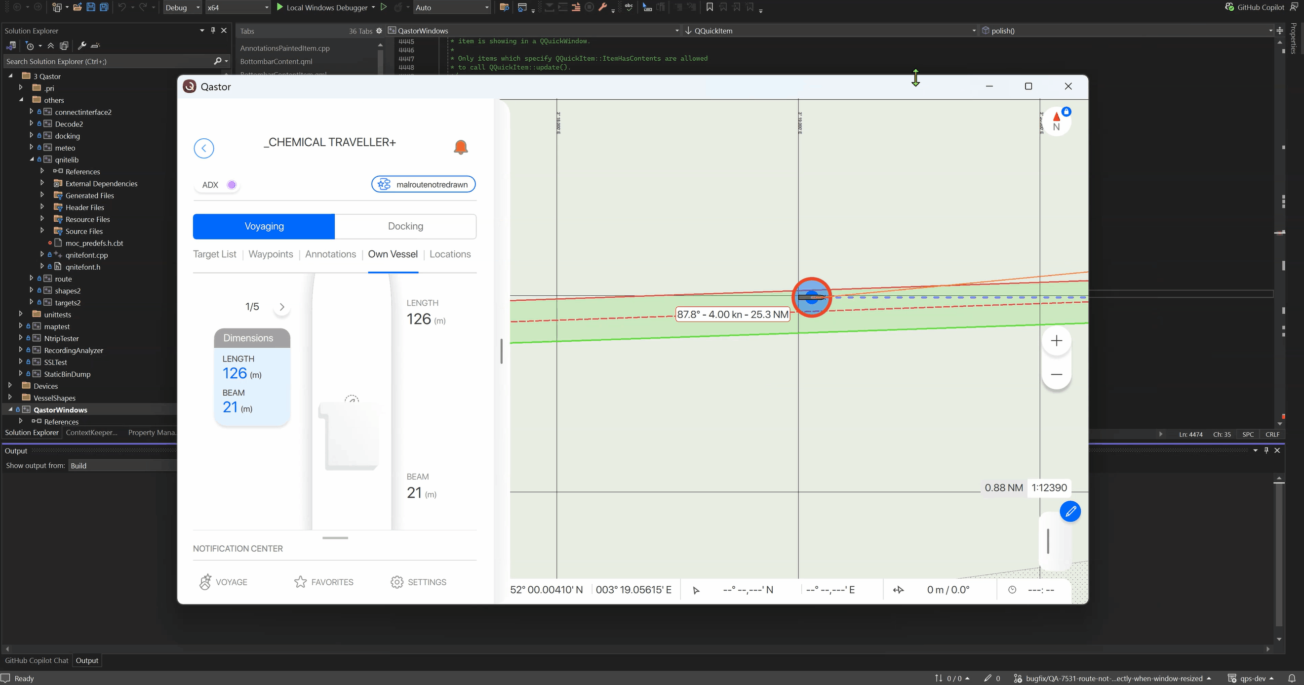 Positionvesselandroute surface.gif